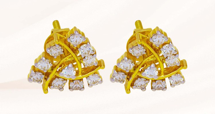 Diamond Stud Earrings For Women