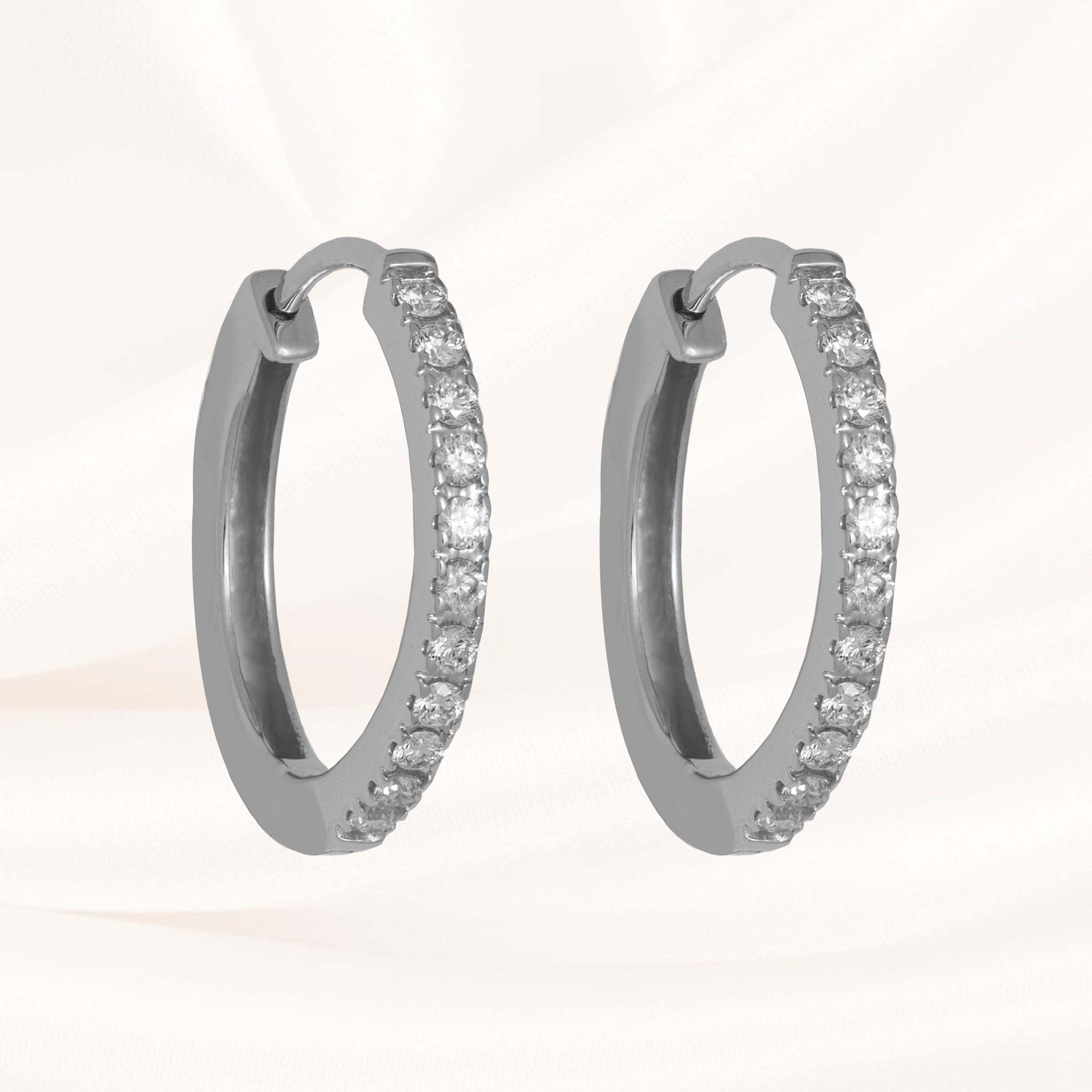 Diamond Hoop Earrings For Women - Sakshi Jewelers